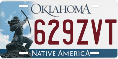 OK license plate 629ZVT