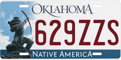 OK license plate 629ZZS