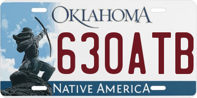 OK license plate 630ATB