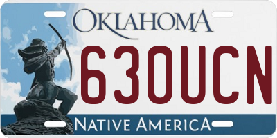 OK license plate 630UCN