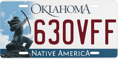 OK license plate 630VFF
