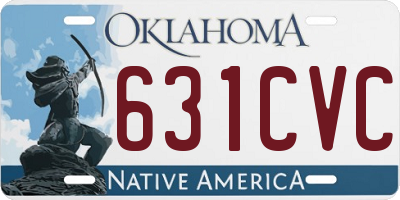 OK license plate 631CVC