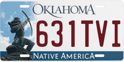 OK license plate 631TVI