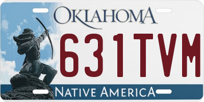 OK license plate 631TVM