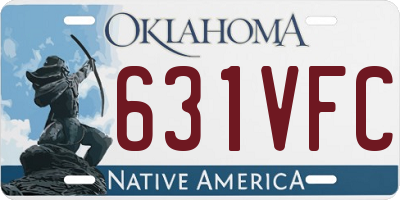 OK license plate 631VFC