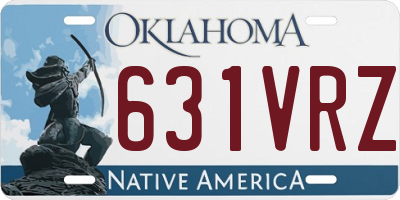 OK license plate 631VRZ
