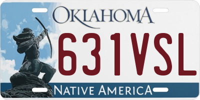 OK license plate 631VSL