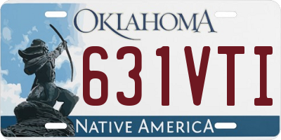 OK license plate 631VTI