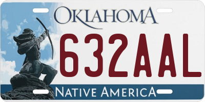 OK license plate 632AAL