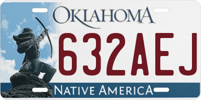 OK license plate 632AEJ