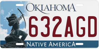 OK license plate 632AGD