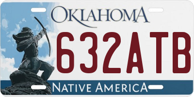 OK license plate 632ATB