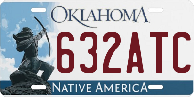 OK license plate 632ATC