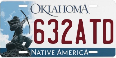 OK license plate 632ATD