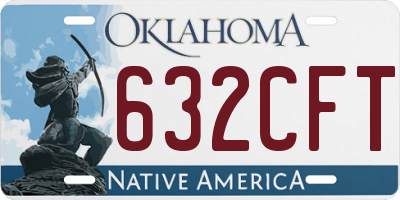 OK license plate 632CFT