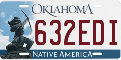OK license plate 632EDI