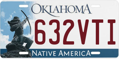 OK license plate 632VTI