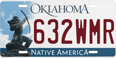 OK license plate 632WMR