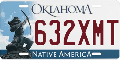 OK license plate 632XMT