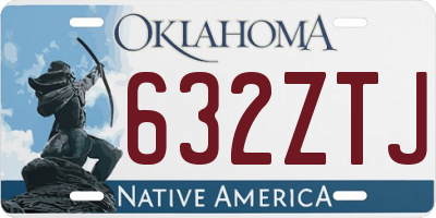 OK license plate 632ZTJ