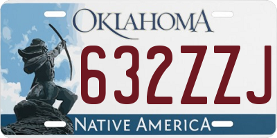OK license plate 632ZZJ
