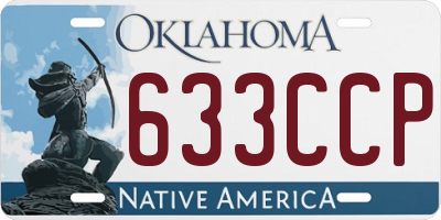 OK license plate 633CCP