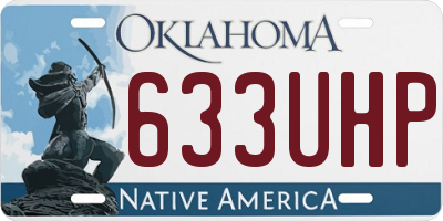 OK license plate 633UHP