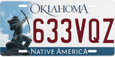 OK license plate 633VQZ