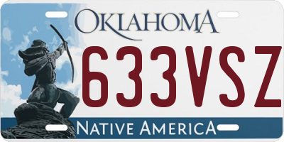 OK license plate 633VSZ