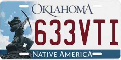 OK license plate 633VTI