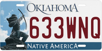 OK license plate 633WNQ