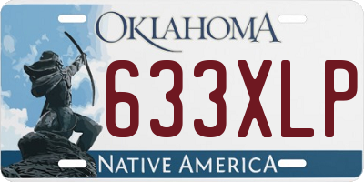 OK license plate 633XLP