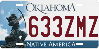 OK license plate 633ZMZ