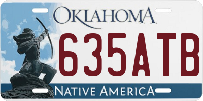 OK license plate 635ATB
