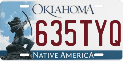 OK license plate 635TYQ