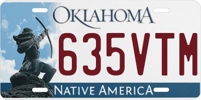 OK license plate 635VTM
