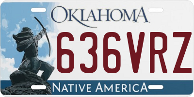 OK license plate 636VRZ