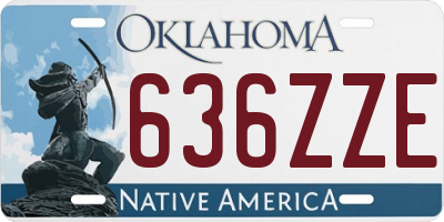 OK license plate 636ZZE