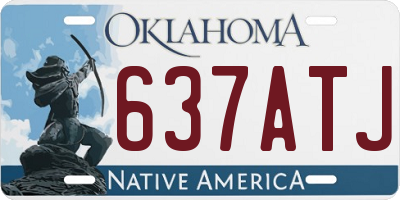 OK license plate 637ATJ
