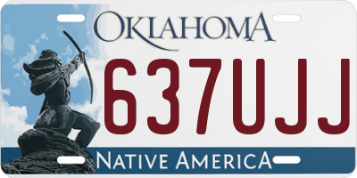 OK license plate 637UJJ