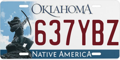 OK license plate 637YBZ