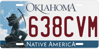 OK license plate 638CVM