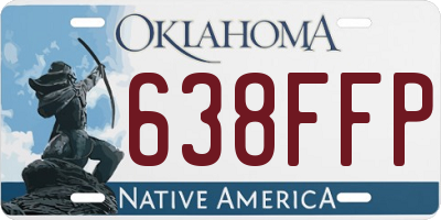 OK license plate 638FFP