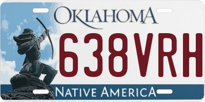 OK license plate 638VRH