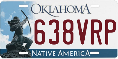 OK license plate 638VRP
