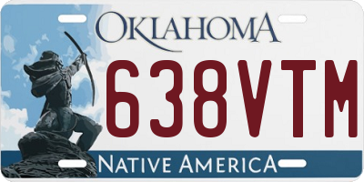 OK license plate 638VTM