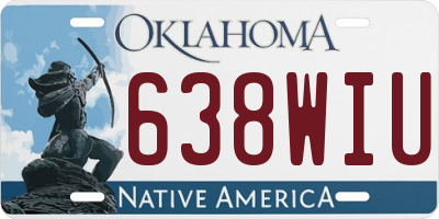 OK license plate 638WIU