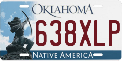 OK license plate 638XLP