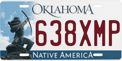 OK license plate 638XMP