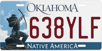 OK license plate 638YLF